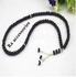 RA accessories Unisex Islamic Crystal Rosary Black With Breaks Diamond