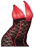 Women Floral Lace See Through Lingerie Night Wear Dress With Thong