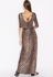Leopard Printed Belted Tie Back Maxi Dress