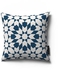 Topaz Cushion, White / Blue - KM-EG10-42