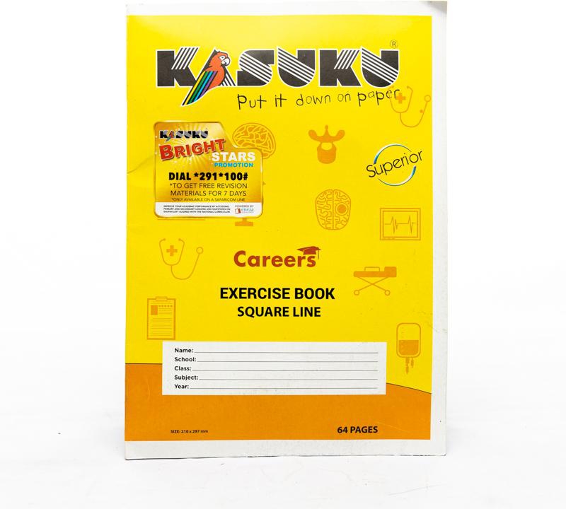 Kasuku Superior Exercise Book A4 64 Pages Square Line (SQ)