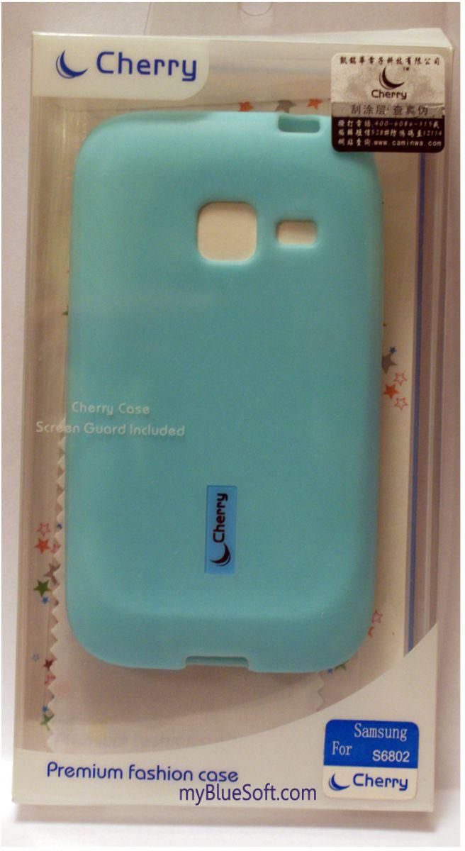 Slip Gel Case for Galaxy Ace Duos S6802 - Powder Water Blue