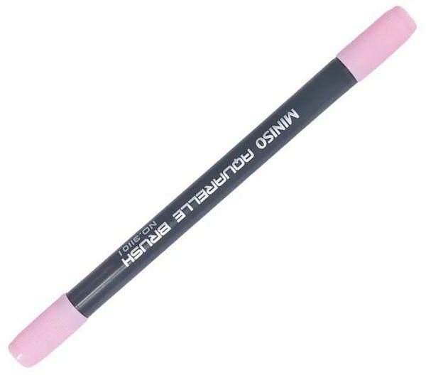 Miniso Water Soluble Double Headed Colored Pen - Soft Pink (3pcs)