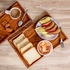 Get Natural Callus Wood Rectangular Serving Tray, 35×24 cm - Brown with best offers | Raneen.com