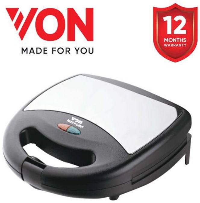 VON HS2YGS/VSSP2YBGX -Two Slice Sandwich Maker - Stainless Steel