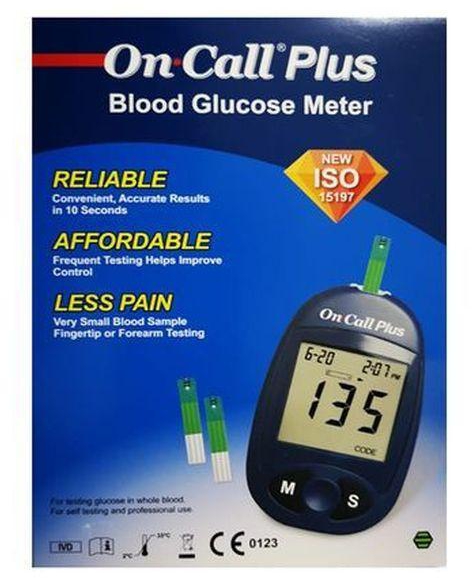 On Call Plus Blood Glucose Monitoring System + 150 Test Strips