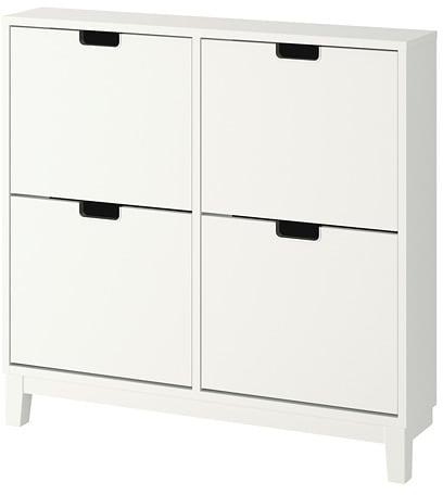 STÄLL Shoe cabinet with 4 compartments, white