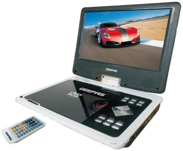 Geepas Aldivi Black and White Portable DVD Player (GDVD2740)