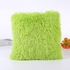 Generic Fluffy Green Throw Pillow