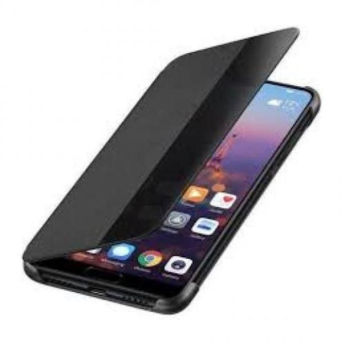 Tecno Spark 7 Pro Hard PC +PU Leather Standing View Case