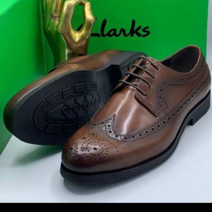 Clarks Cooperate Men Shoe- Brown