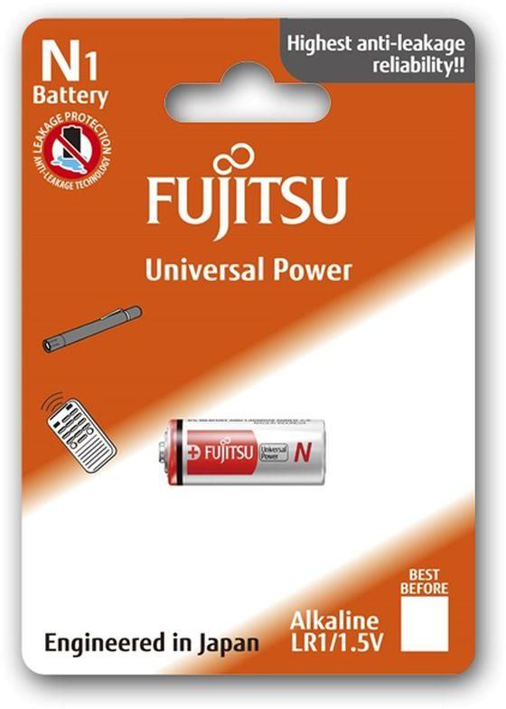 Fujitsu N Alkaline Battery 1.5 V For Flashlights, Calculators And Bike Lights