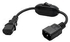 Switch2com C14 to C13 Power Cord Extension with On/ Off Button 10A 32CM (Black)