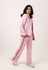 Shechick Two-Tones Pink Hoodie Tracksuit Set