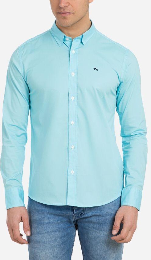 TOP KAPI Plain Shirt - Light Blue