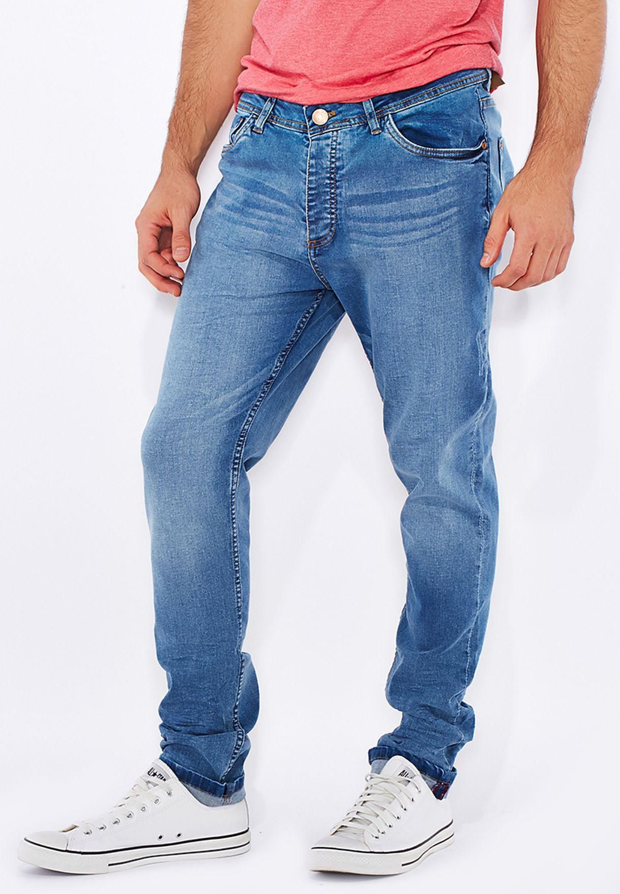 Fury Relaxed Fit Mid Wash Jeans