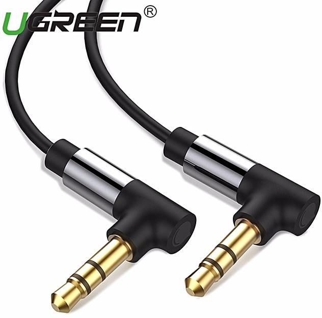 Ugreen 3.5 Mm Audio Cable 90 Degree Right Angle For Car Headphone MP3 Cell Phone - 1.5m LBQ