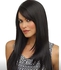 Synthetic Hair Wig Long Straight Black Color Thermal Hair