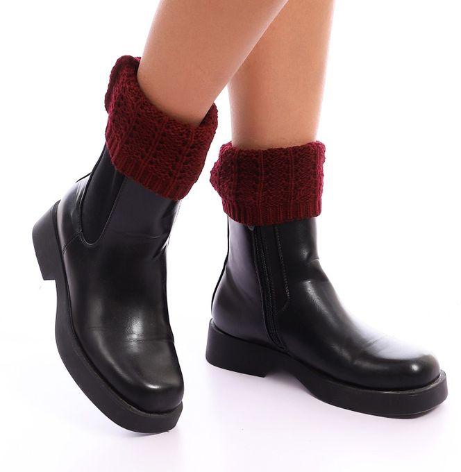 xo style Boot Socks Cuffs Winter Short Crochet Knit Leg Warmers Boot Socks