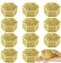 12 Pcs Hexagon Candy Boxes Plastic Wedding Favor Hollow Jars Storage Gift for Baby Shower Birthday Party,Hexagon Gold