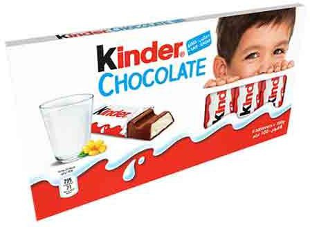Kinder C.Milk Chocolate Bar - 8 * 100g