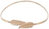 1Piece Women'S Waist Chain Elastic Metal Elastic Chain Women'S Belt Decorative Tree Leaf Buckle