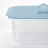 IKEA 365+ Food container with lid - square plastic/silicone 750 ml