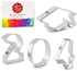 Graduation 2023 Cookie Cutter 4-Piece Set, Grad Cap, #2, #0, and #3 with Recipe Book Made in USA by Ann Clark Cookie Cutters