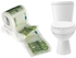 Euro Pattern Tissue 100 Euro Print Toilet Paper 3 Layers Toilet Paper Rolls of Paper Printing Creative Euro Roll Paper