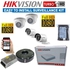 Hikvision 4 1080P 2MP CCTV Cameras Complete Security System Kit -500GB