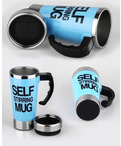 OTES Automatic Electric Self Stirring Mug Coffee Mixing Drinking Cup- Blue