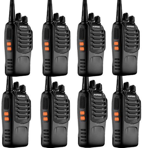 Baofeng BF-888S UHF 2-way Radio Handheld Walkie Talkie/Interphone Black - 8 PCS