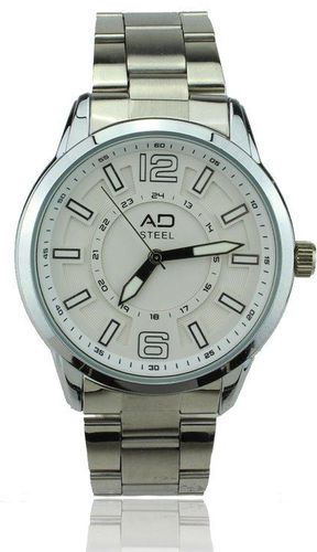AD STEEL Water Resistant Watches for Men (White)	