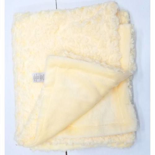 Generic Large Super Soft Baby Shawl - Cream Yellow Rossette .