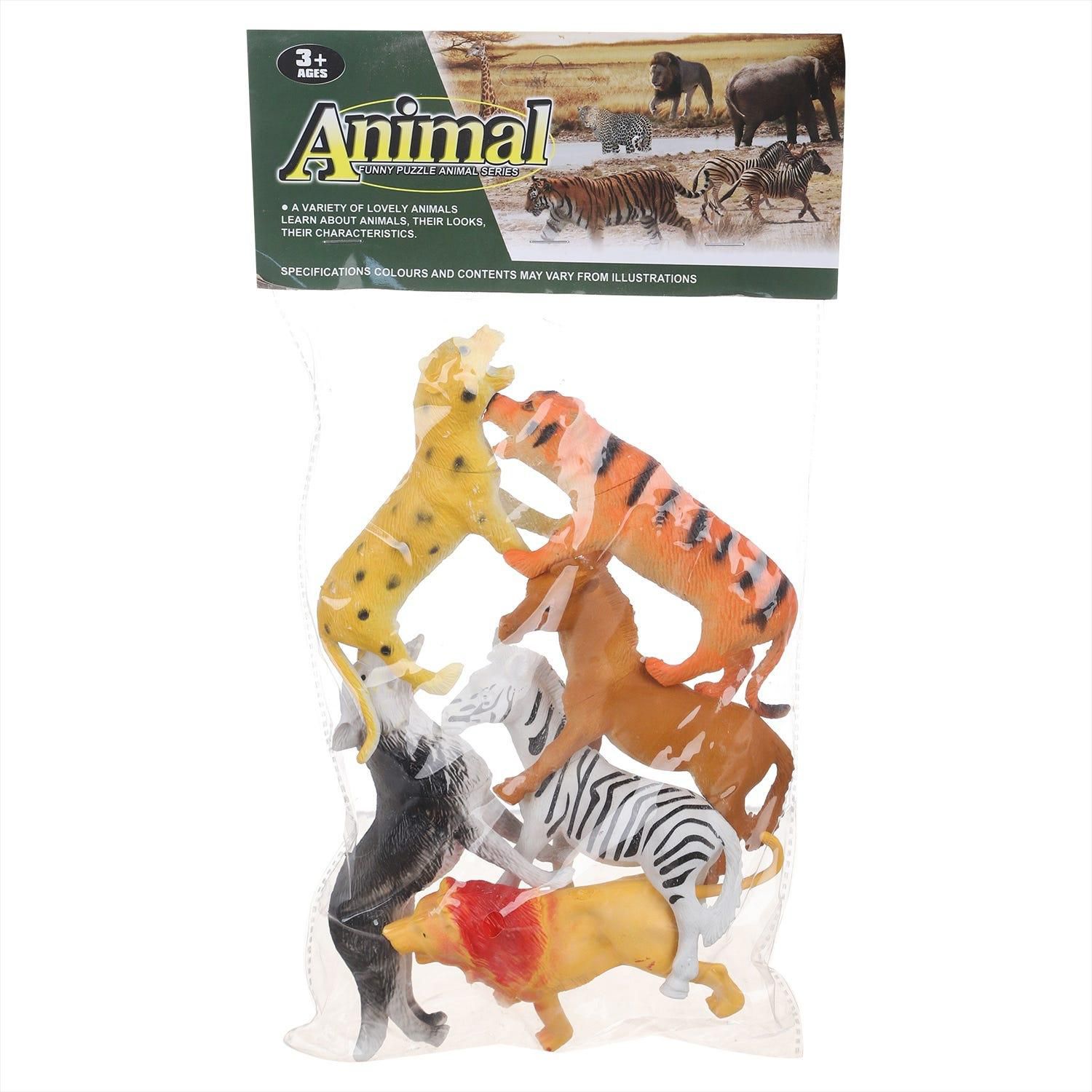 Get Animal Farm Toy for Kids, 6 Pieces - MultiColor with best offers | Raneen.com