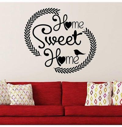 Home Sweet Home Decorative Wall Sticker Black 60 x 55cm