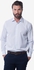 Kal Jacobs Regular Fit Blue & White Striped 140s Cotton - Cutaway Collar 15