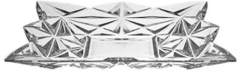 Bohemia Jihlava 8591581013524 Pyramid Plate, Lead Crystal Transparent