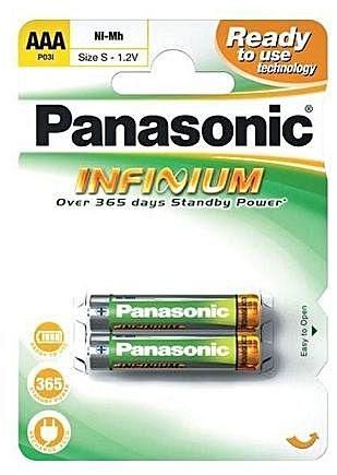 Panasonic 2 بطارية شحن 800 AAA اقل من قلم باناسونيك تركب على التليفون الاسلكى والكاميرات الديجيتال