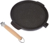 Grill Frying Pan Double Sided, Stone Black (36-cm)