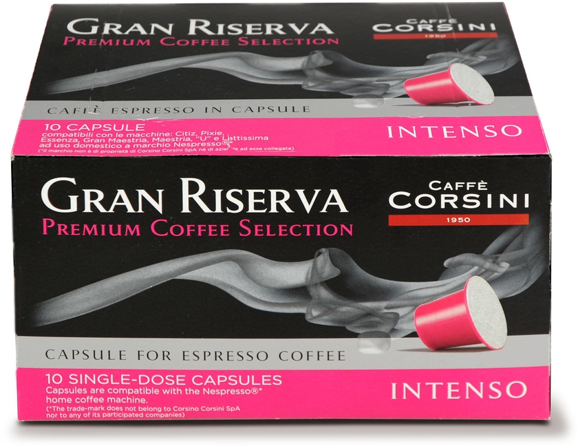 Gran Riserva Intenso (Nespresso Compatible capsules) - 2 boxes (20 capsules)