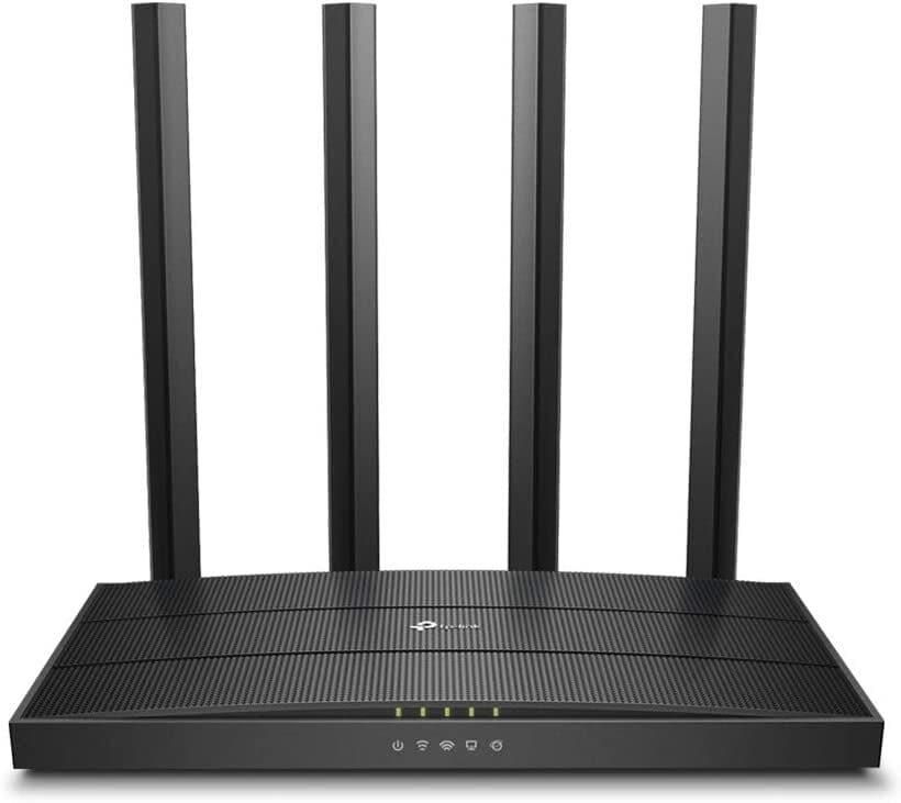 TP-Link Archer C80 Ac1900 Mu Mimo Dual Band Wireless Gaming Router, Wi Fi Speed Up To 1300 Mbps/5 Ghz + 600 Mbps/2.4 GHZ, Supports Parental Control, Guest Wi Fi, Black, Ac1900 Mbps Gigabit Ports