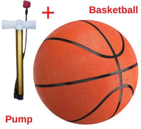 Basketball Quality Big Basketball Ball Official Size 7 + Pump Brown