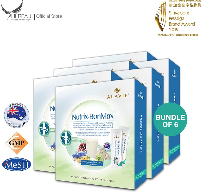 Bundle 6 Boxes ALAVIE Nutrix-BonMax 15s (total 90s)
