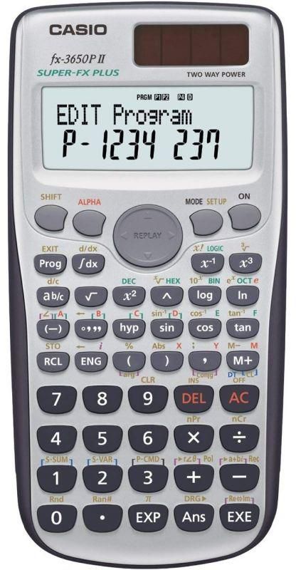 Casio Scientific Programmable Calculator FX-3650PII-W-DH