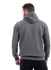 Izor "The Brave" Fleece Printed Hoodie With Drawstring - Charcoal Grey