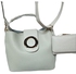 SUSEN 2 In 1 Ladies Leather Handbag - Off White