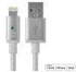 Monoprice Luxe Series Apple MFi Certified Lightning to USB Charge and Sync Cable 4ft White