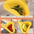 LDLDH-Swan Drain Basket-Rack Colander-2 Pcs Food Strainer for Kitchen Sink-Hanging Faucet Shelf Filter-Triangle Corner Caddy Organizer Sponge Holder-Drainer for Vegetable Fruit Pasta (Orange+Blue)