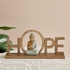 Sym Wooden Polyresin Buddha Hope Accent - 28.5x5.5x13.5 cm